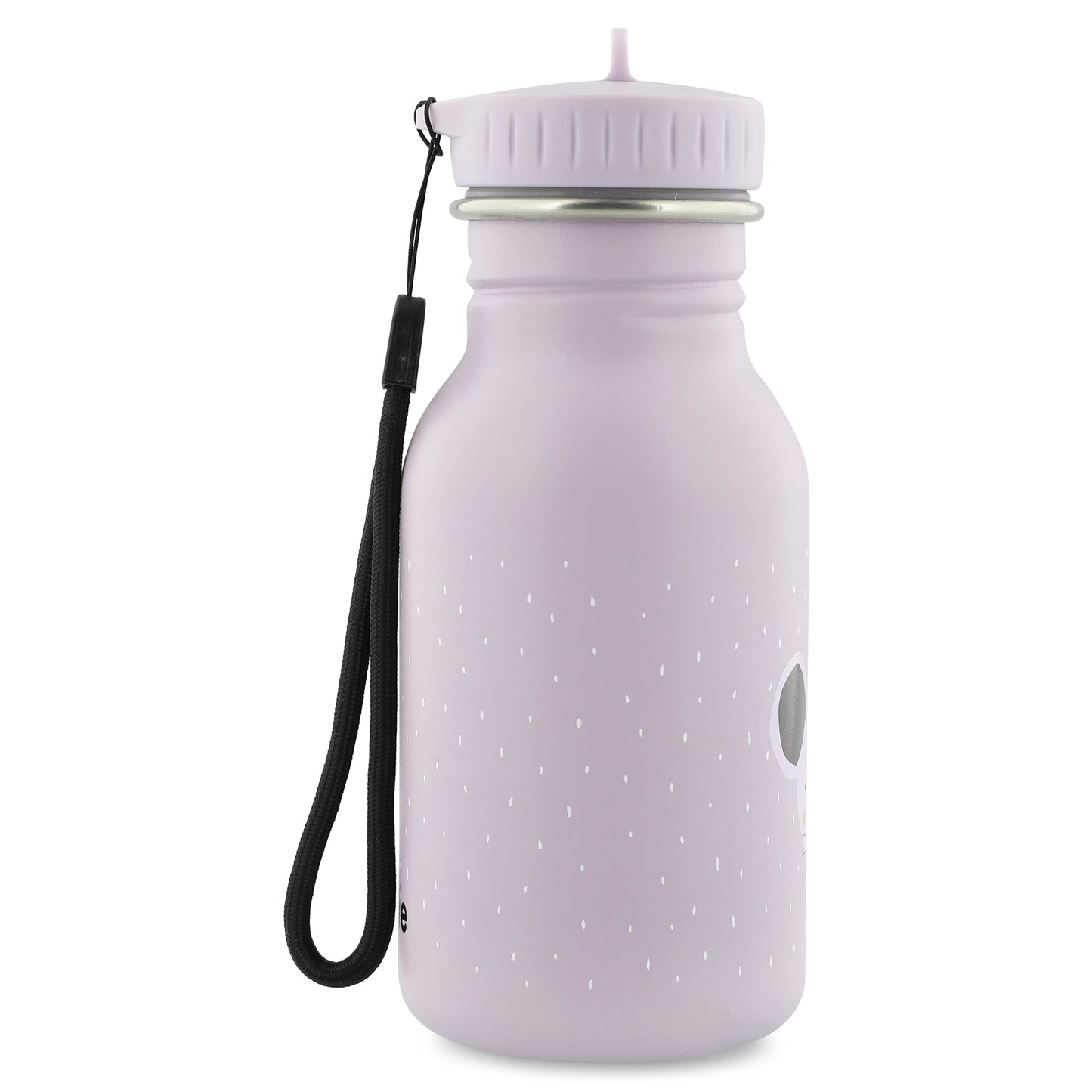 Edelstahl Trinkflasche für Kinder mit Namen graviert von Trixie ultraleicht auslaufsicher Trinkschnabel für Kinder ab 3 Jahren Maus