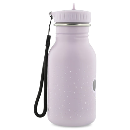 Edelstahl Trinkflasche für Kinder mit Namen graviert von Trixie ultraleicht auslaufsicher Trinkschnabel für Kinder ab 3 Jahren Maus