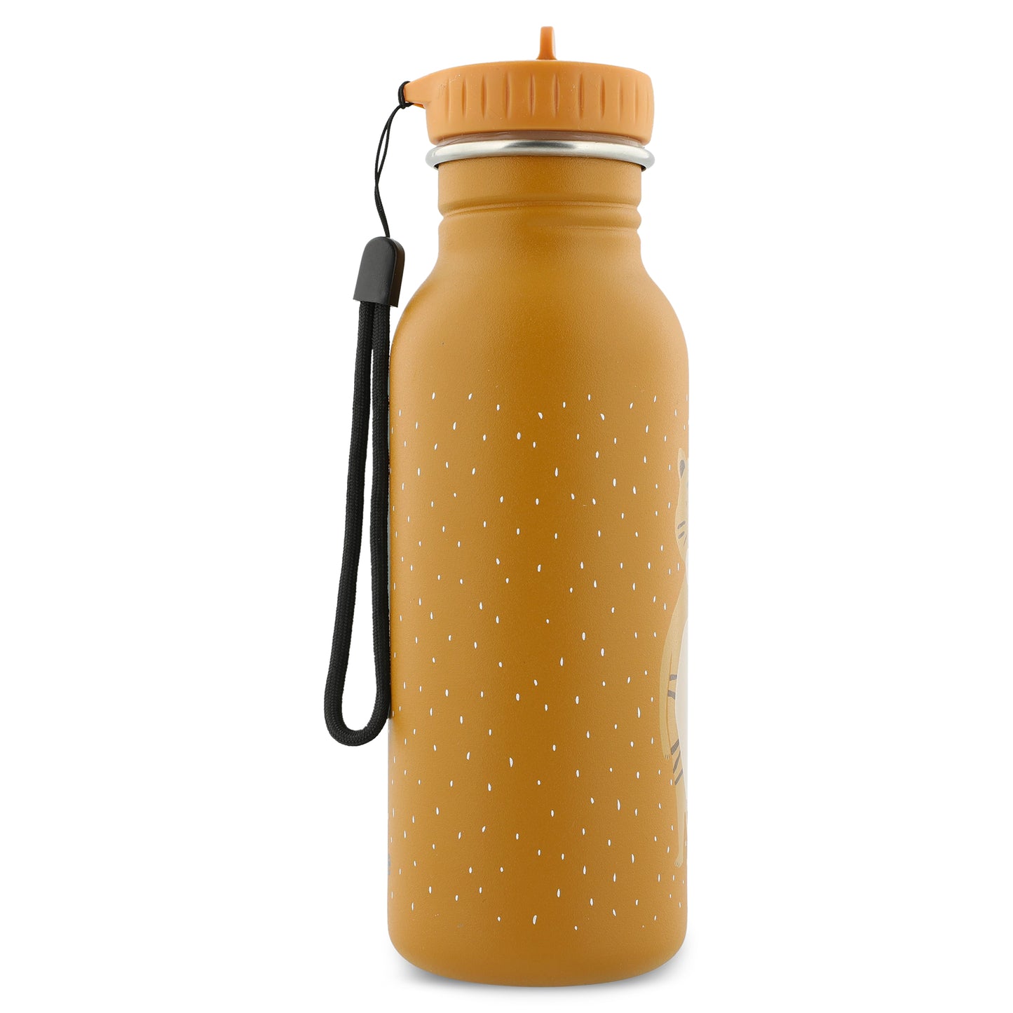 Edelstahl Trinkflasche für Kinder mit Namen graviert von Trixie ultraleicht auslaufsicher Trinkschnabel für Kinder ab 3 Jahren Tiger