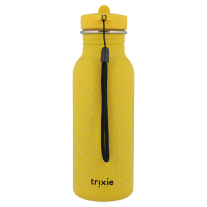 Edelstahl Trinkflasche für Kinder mit Namen graviert von Trixie ultraleicht auslaufsicher Trinkschnabel für Kinder ab 3 Jahren Löwe