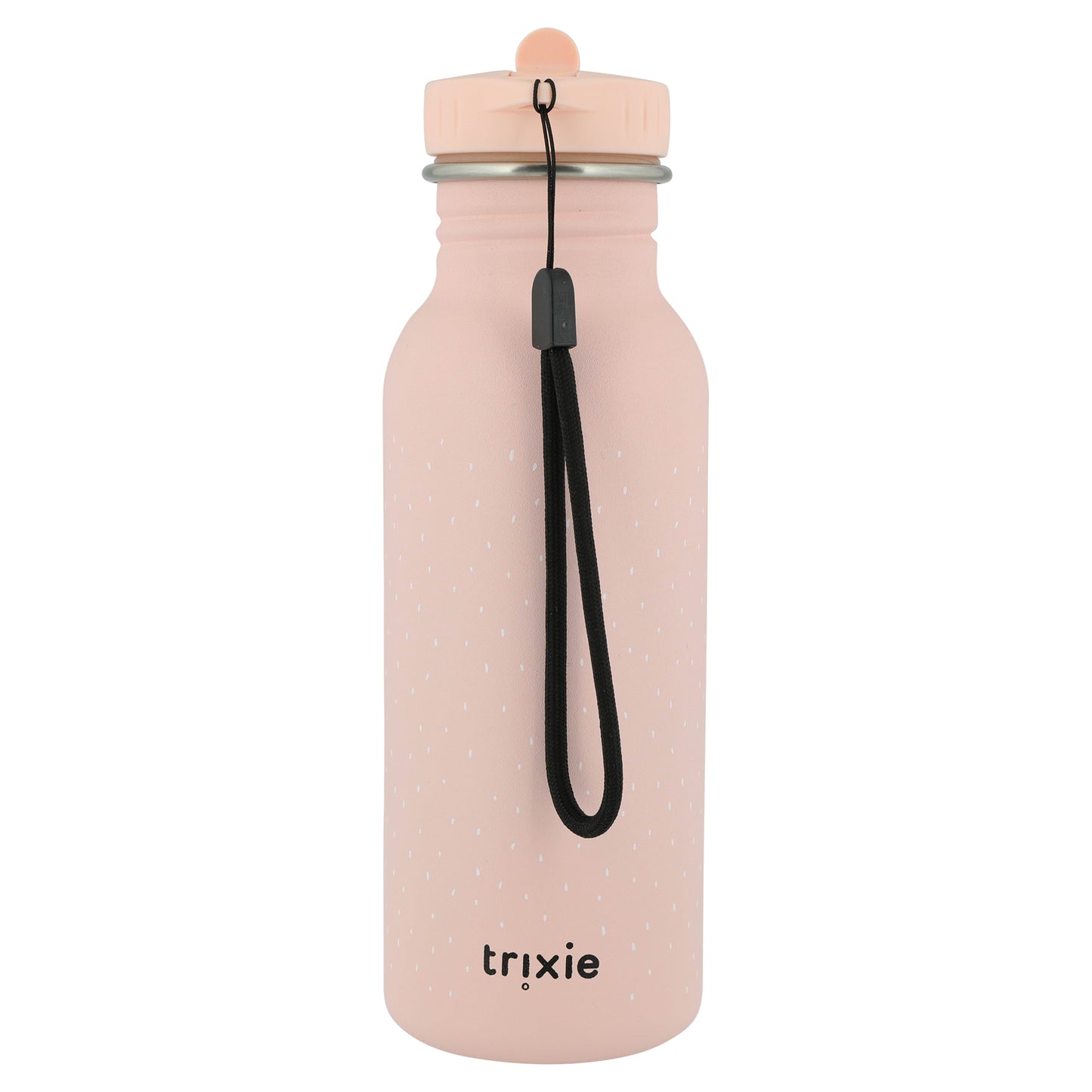 Edelstahl Trinkflasche für Kinder mit Namen graviert von Trixie ultraleicht auslaufsicher Trinkschnabel für Kinder ab 3 Jahren Hase