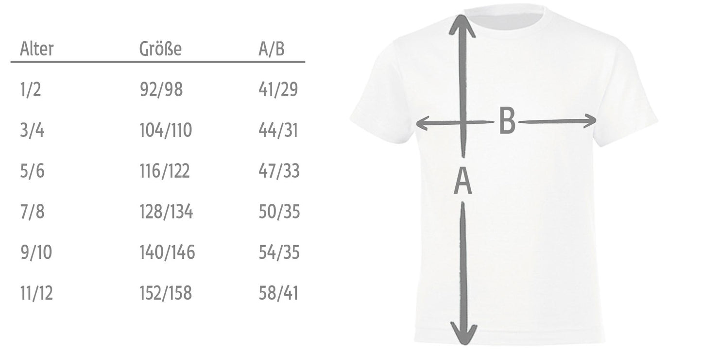 Kinder T-Shirt zum Geburtstag mit Motiv Löwe, personalisiert mit Wunschname und Zahl, Geburtstagsshirt aus Baumwolle