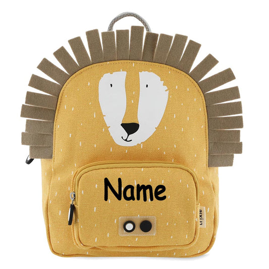 Personalisierter Kinderrucksack von Trixie mit Name für Kindergarten und Kita Löwe