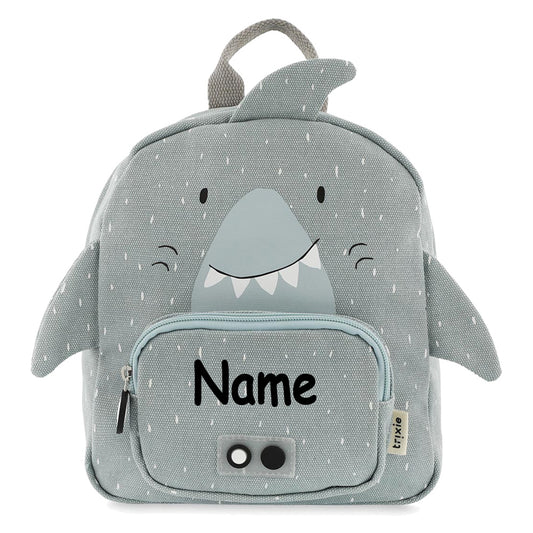 Personalisierter Kinderrucksack von Trixie mit Name für Kindergarten und Kita Hai