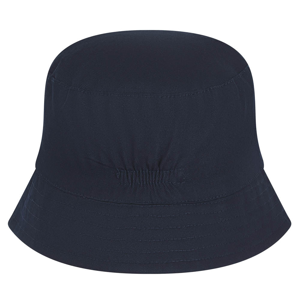 Kinder Sonnenhut aus Baumwolle, Fischerhut personalisierbar, Buckethat navy, 3 Größen verfügbar