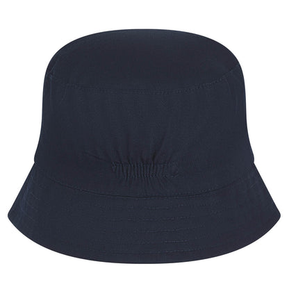 Kinder Sonnenhut aus Baumwolle, Fischerhut personalisierbar, Buckethat navy, 3 Größen verfügbar