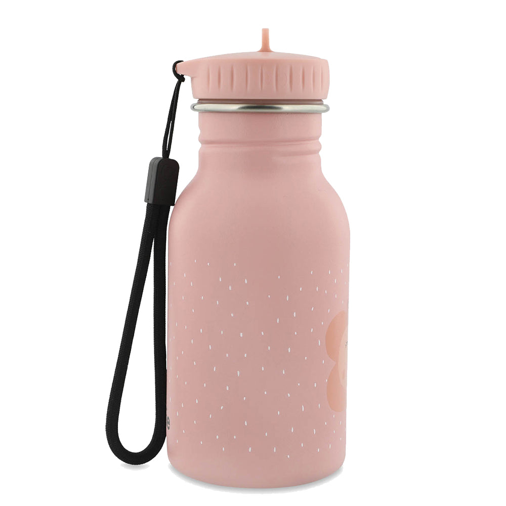 Edelstahl Trinkflasche für Kinder mit Namen graviert von Trixie ultraleicht auslaufsicher Trinkschnabel für Kinder ab 3 Jahren Schmetterling
