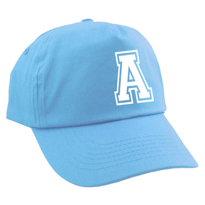 Personalisierte Cap für Kinder Baseball Kappe mit Anfangsbuchstabe Großbuchstabe Bedruckt für Jungen und Mädchen