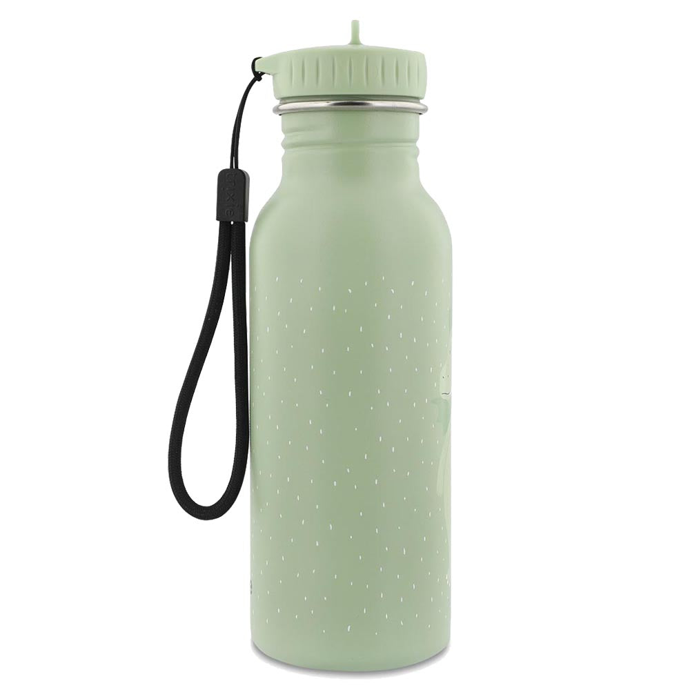Edelstahl Trinkflasche für Kinder mit Namen graviert von Trixie ultraleicht auslaufsicher Trinkschnabel für Kinder ab 3 Jahren Drache