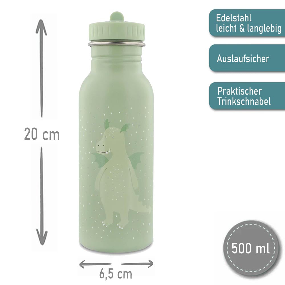 Rucksack + Trinkflasche im Set von Trixie mit Name personalisiert Motiv Drache