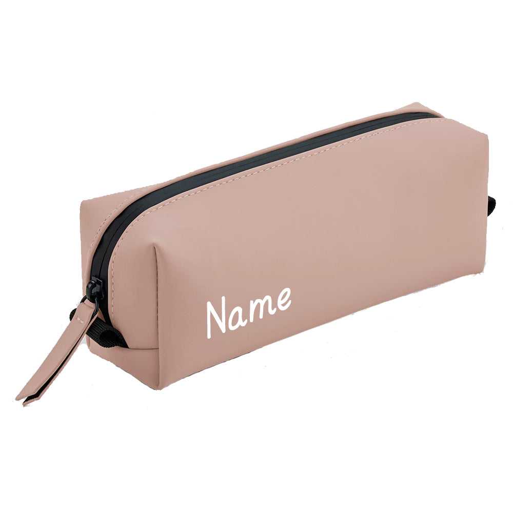 Personalisierte Federmappe mit Name Bedruckt - Stifte Etui für Schule - Geschenk zur Einschulung rosa