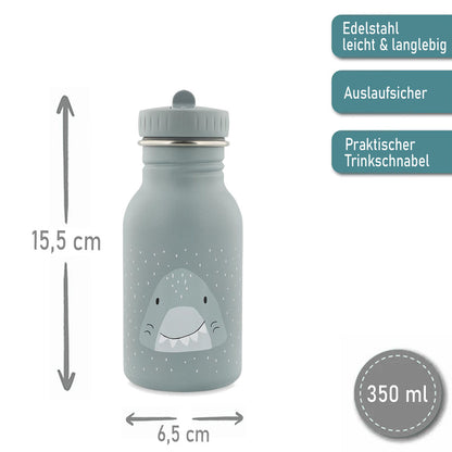 Rucksack + Trinkflasche im Set von Trixie mit Name personalisiert Motiv Hai