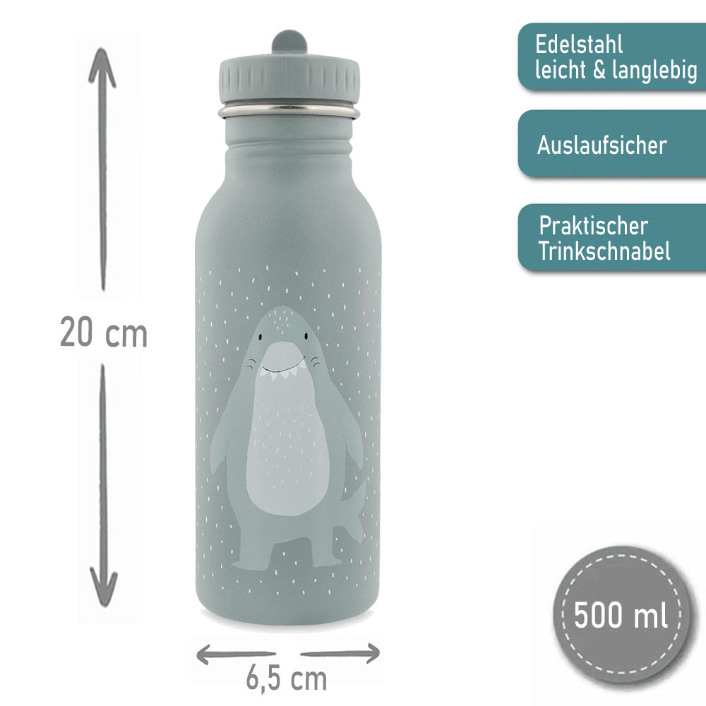 Rucksack + Trinkflasche im Set von Trixie mit Name personalisiert Motiv Hai