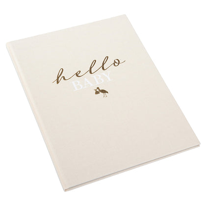 Babyalbum Mein Erstes Jahr personalisiert mit Name Babytagebuch 44 Seiten Hardcover Leineneinband beige