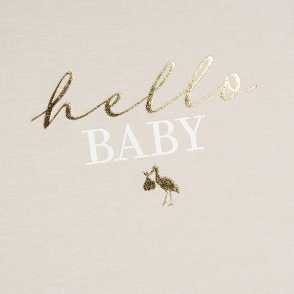 Babyalbum Mein Erstes Jahr personalisiert mit Name Babytagebuch 44 Seiten Hardcover Leineneinband beige