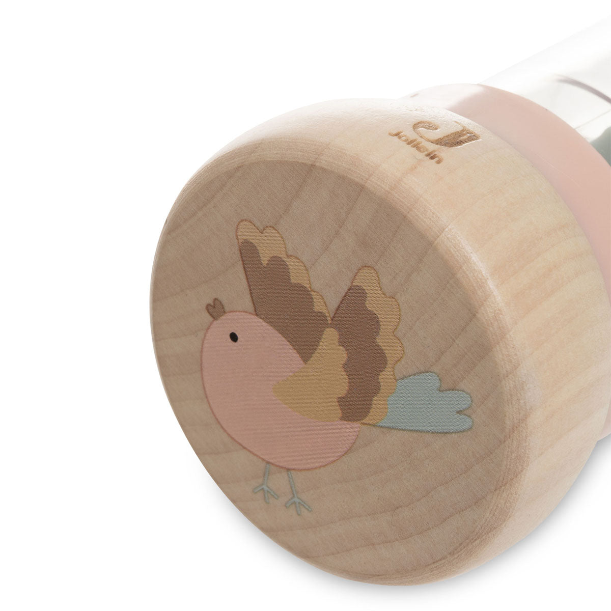 Regenmacher Rassel Baby aus Holz personalisierbar mit Name graviert Greifring für Baby Geschenk zur Geburt rosa