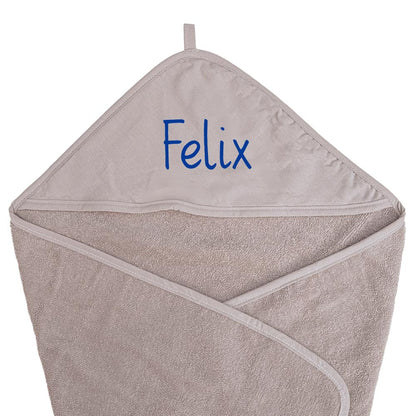 Baby Kapuzenhandtuch personalisiert mit Name 75 x 75 cm Baumwolle Frottee Saugfähig