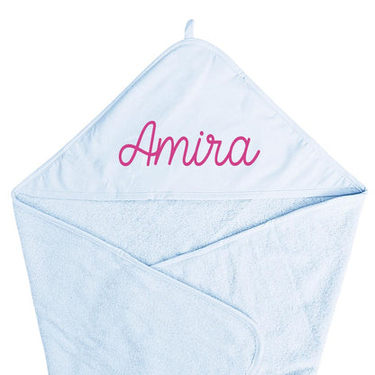 Baby Kapuzenhandtuch personalisiert mit Name 75 x 75 cm Baumwolle Frottee Saugfähig