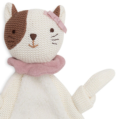Schnuffeltuch mit Name Bestickt Kuscheltuch personalisiert Katze Geschenk zur Geburt