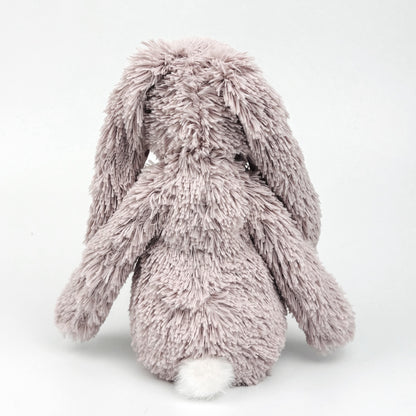 Stofftier Hase mit Namen und Geburtsdatum Kuschelhase personalisiert Geschenk altviolett