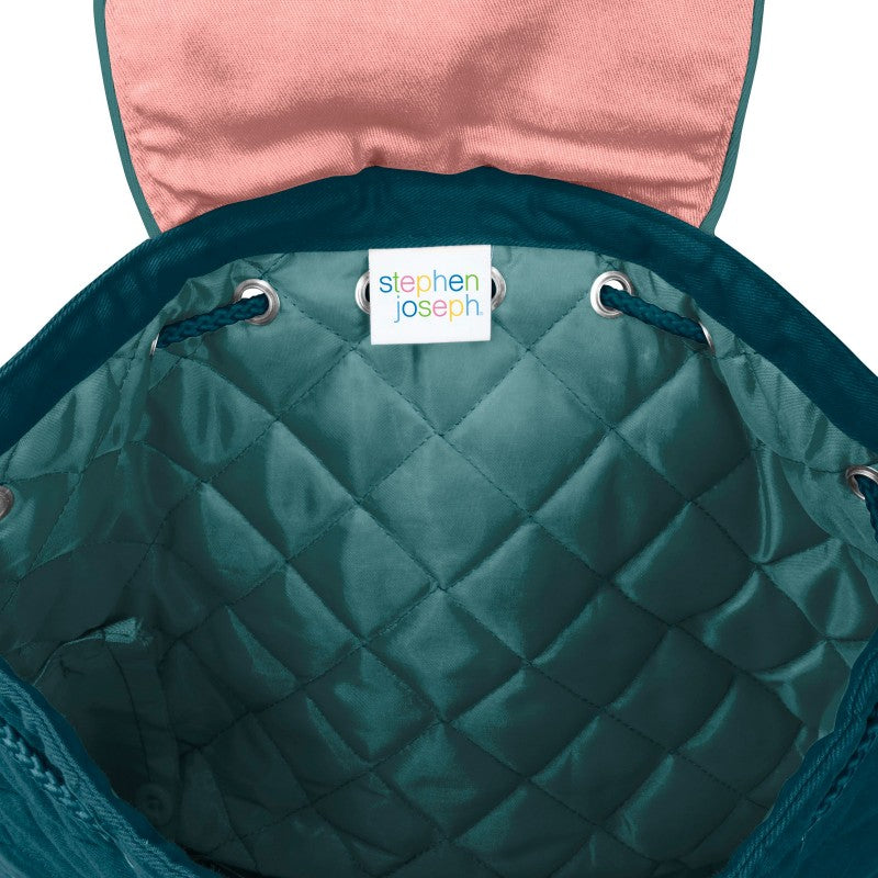 Personalisierter Rucksack für Kinder 8 Liter Kindergartenrucksack aus Baumwolle mit Namen bedruckt Motive Taube