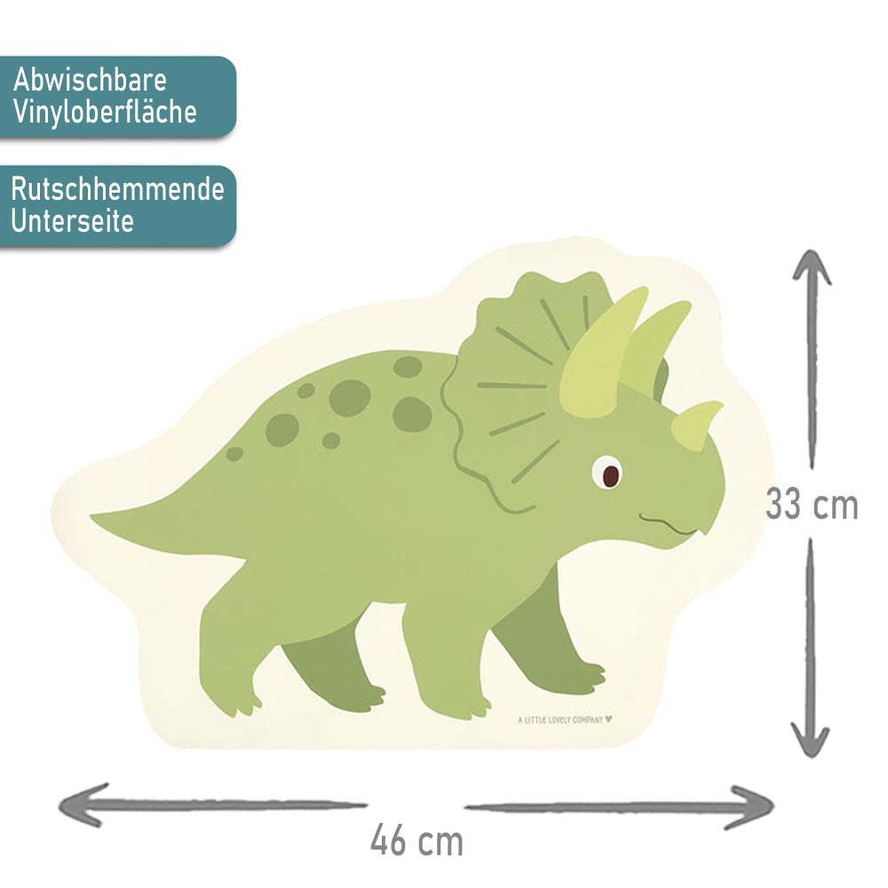 Kinder Tischset mit Wunschname personalisiert, Dinosaurier, Tischunterlage