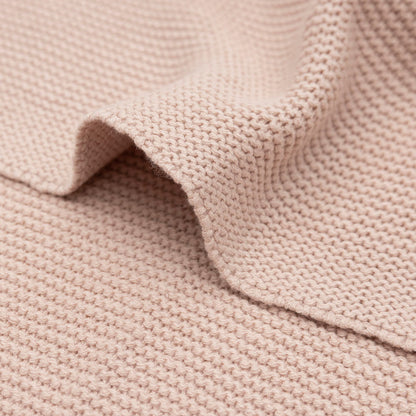 Personalisierte Strickdecke für Babys, mit Wunschname Bestickt, Kuscheldecke 75x100 cm verschiedene Farben