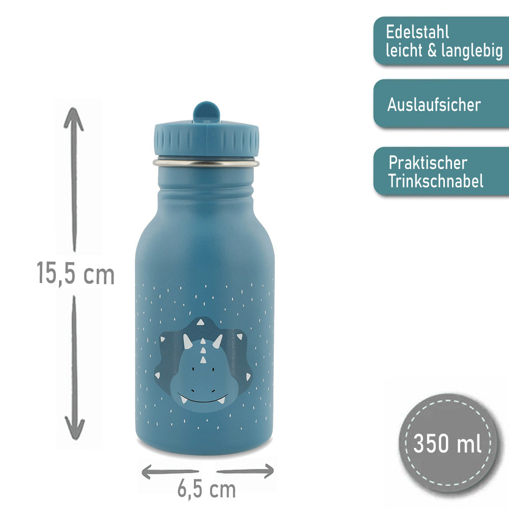 Rucksack + Trinkflasche im Set von Trixie mit Name personalisiert Motiv Triceraptops