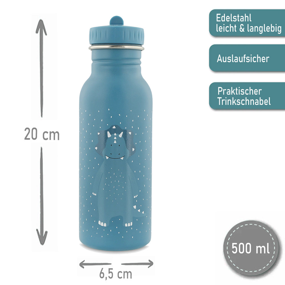 Rucksack + Trinkflasche im Set von Trixie mit Name personalisiert Motiv Triceraptops