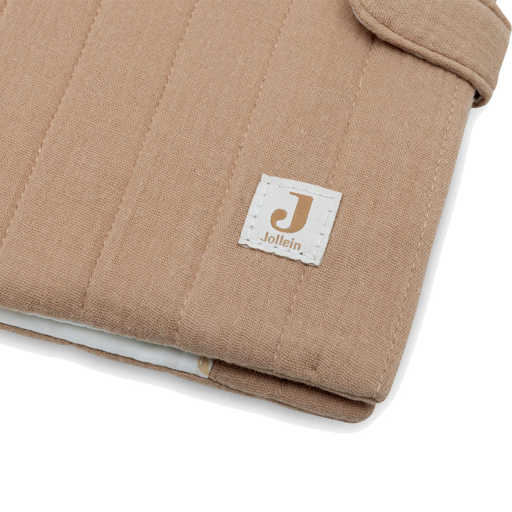 Personalisierte U-Heft Hülle mit Druckknopfverschluss weiches, aber stabiles Material für das Kinderuntersuchungsheft beige