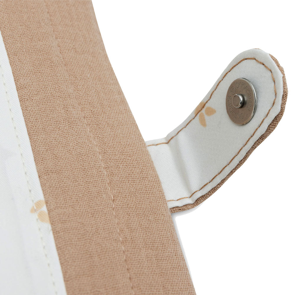 Personalisierte U-Heft Hülle mit Druckknopfverschluss weiches, aber stabiles Material für das Kinderuntersuchungsheft beige