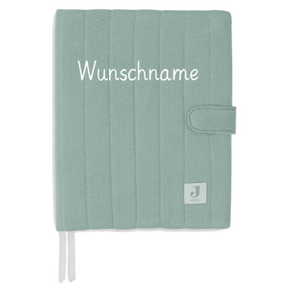 Personalisierte U-Heft Hülle mit Druckknopfverschluss weiches, aber stabiles Material für das Kinderuntersuchungsheft mint